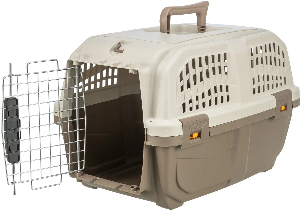 Trixie Skudo Vervoersbox - 55x32x36cm - Taupe/Zand - afbeelding 2 van 6