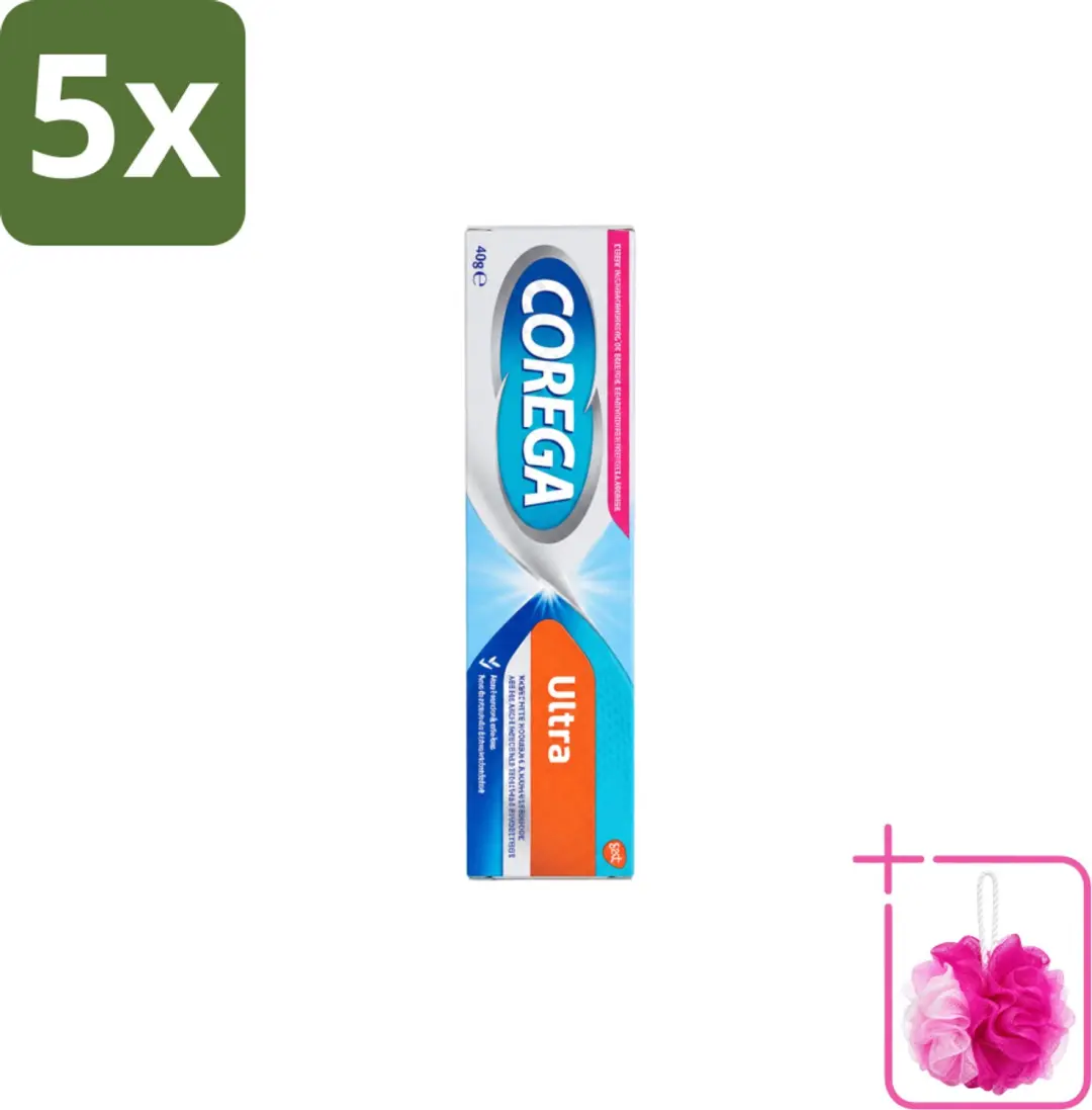 5 x Corega Ultra Kleefcrème