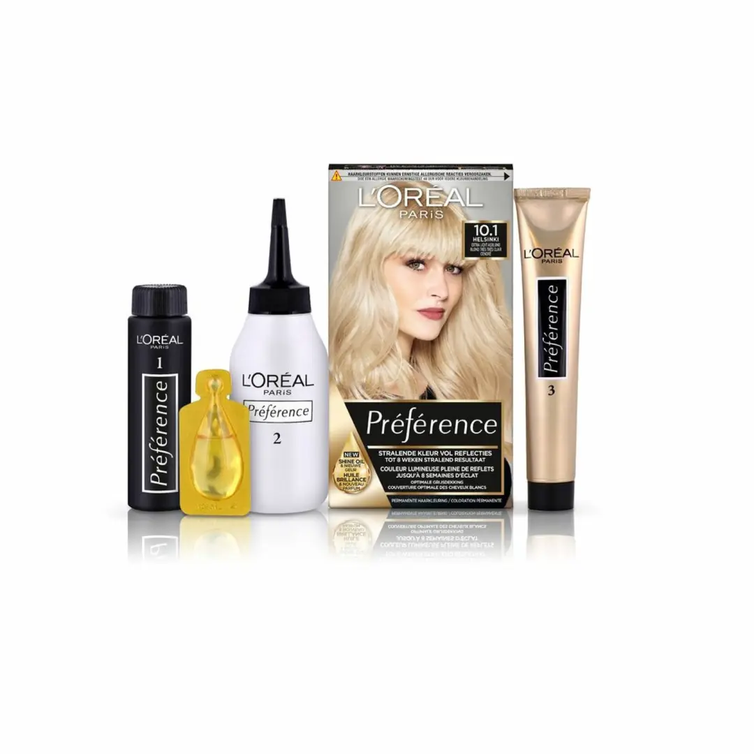L'Oréal Préférence Cool Blondes 10.1 Permanente Haarkleuring - 2 Stuks - afbeelding 4 van 4