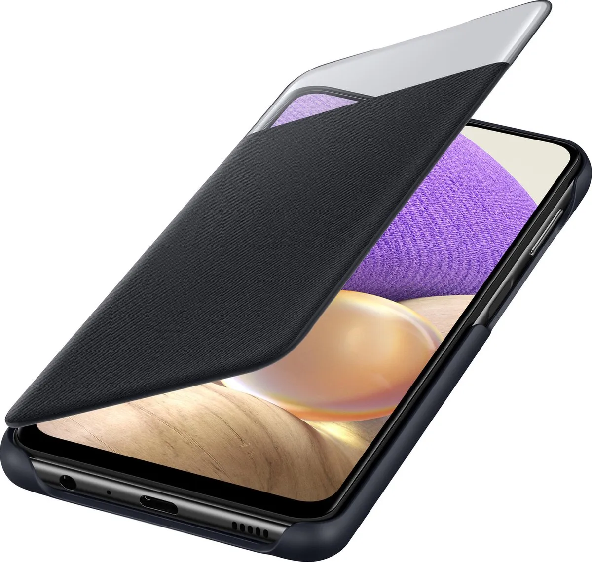 Samsung Smart S View Hoesje EF-EA326PBEGEW - Galaxy A32 5G - Zwart