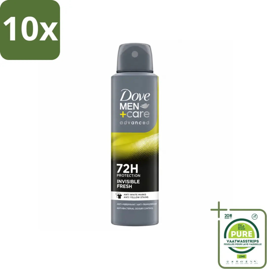 10 x Dove Men+Care Deodorant Spray