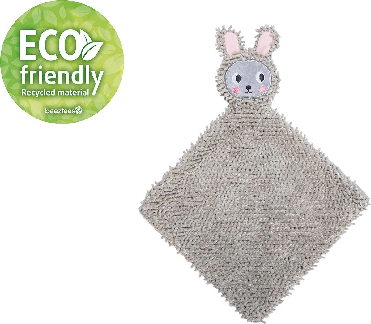 Beeztees Puppy Knuffellap Lu - Ecologisch Hondenspeelgoed 37x28cm