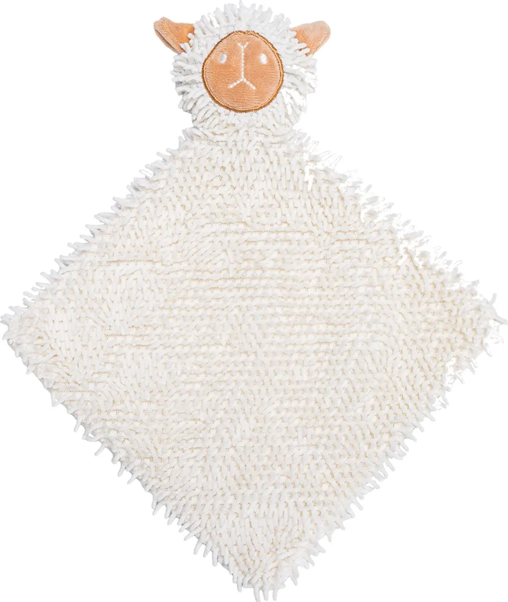 Beeztees Puppy Knuffellap Lu - Ecologisch Hondenspeelgoed 37x28cm - afbeelding 6 van 6