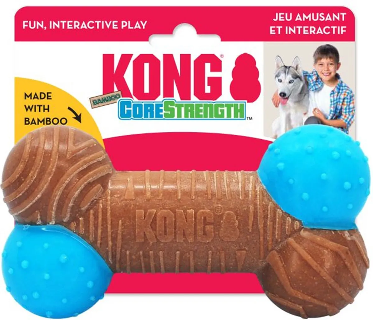 KONG CoreStrength Bamboe Bot - L - Blauw & Bruin