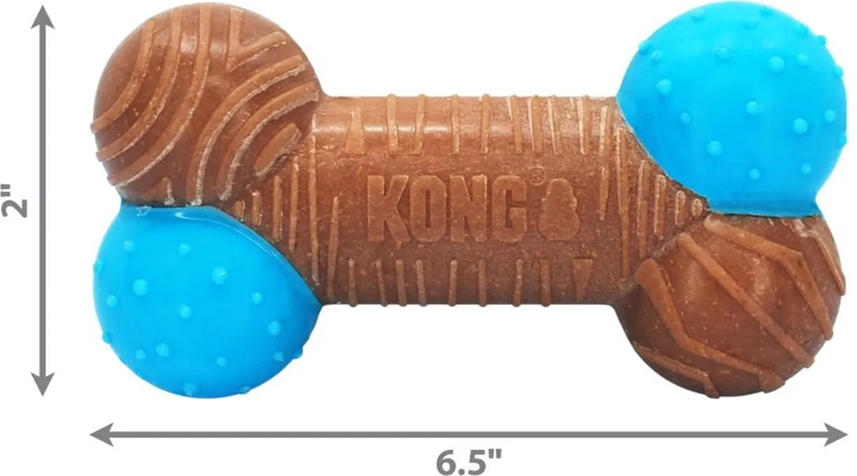KONG CoreStrength Bamboe Bot - L - Blauw & Bruin