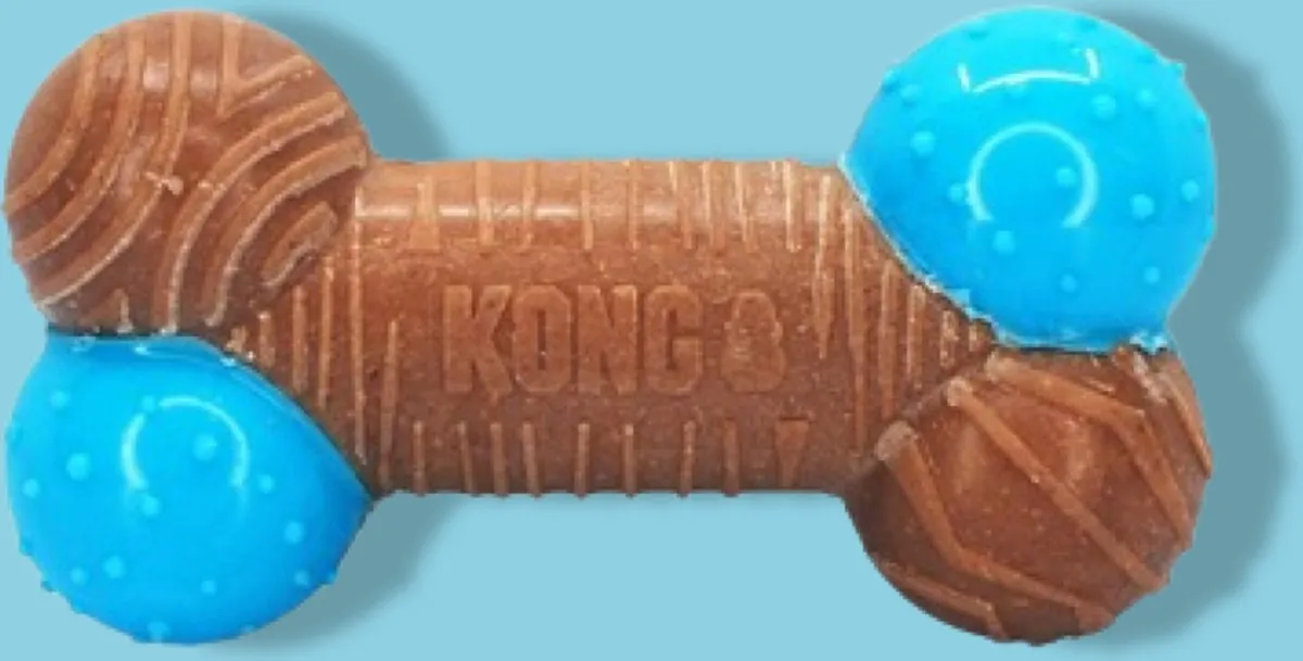KONG CoreStrength Bamboe Bot - L - Blauw & Bruin - afbeelding 6 van 6
