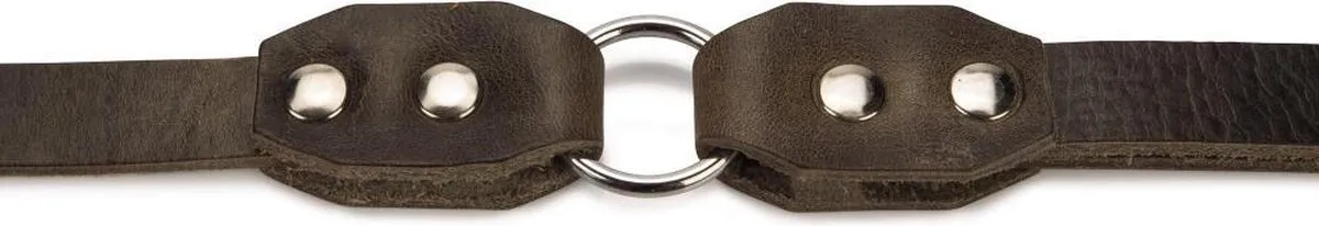 Beeztees Leren Looplijn Connex - 100cm x 18mm Grijs - afbeelding 4 van 4