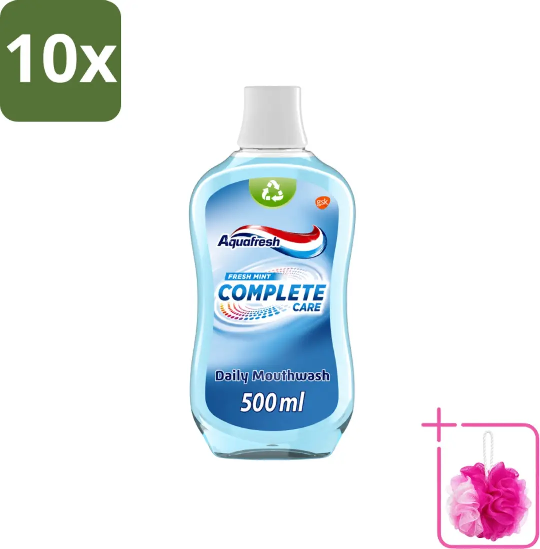 10 x Aquafresh Complete Care Mondwater
