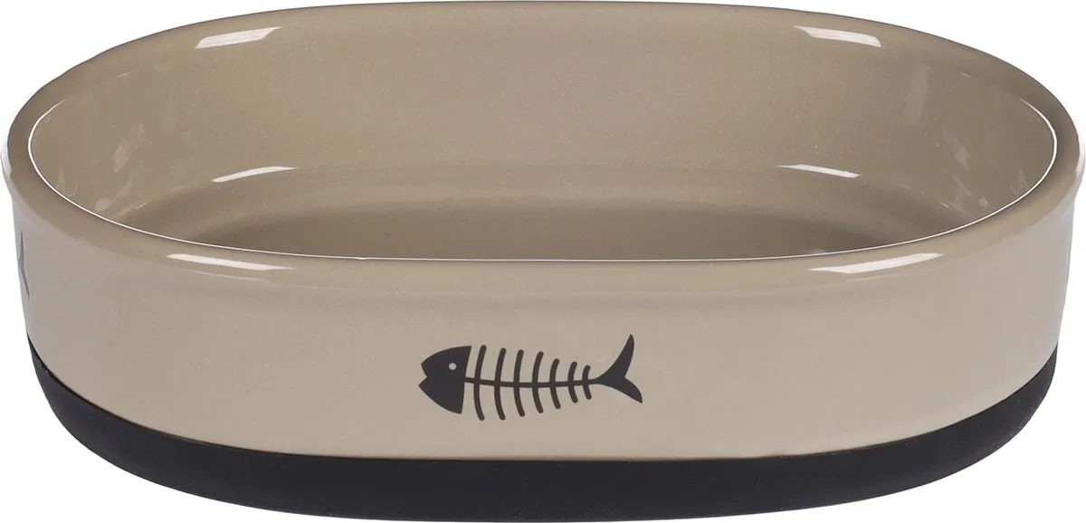 Flamingo Keramische Voer/Waterbak Auri Taupe
