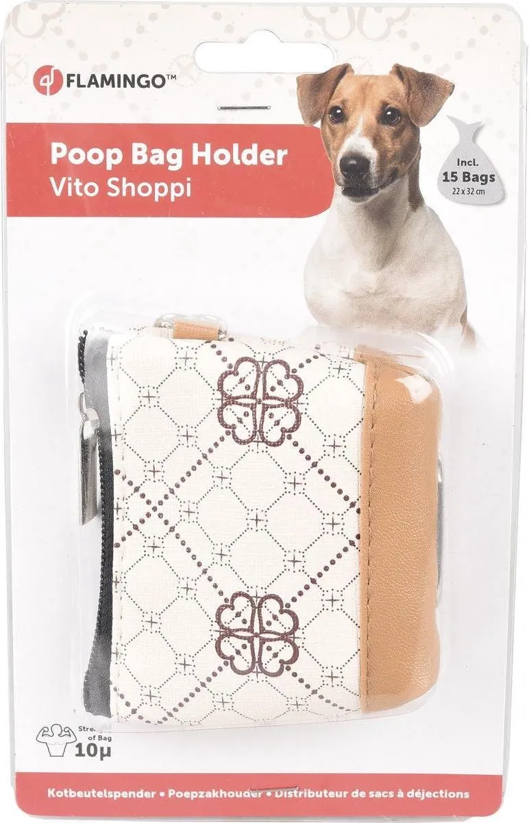 Flamingo Vito Shoppi Poepzakhouder Beige