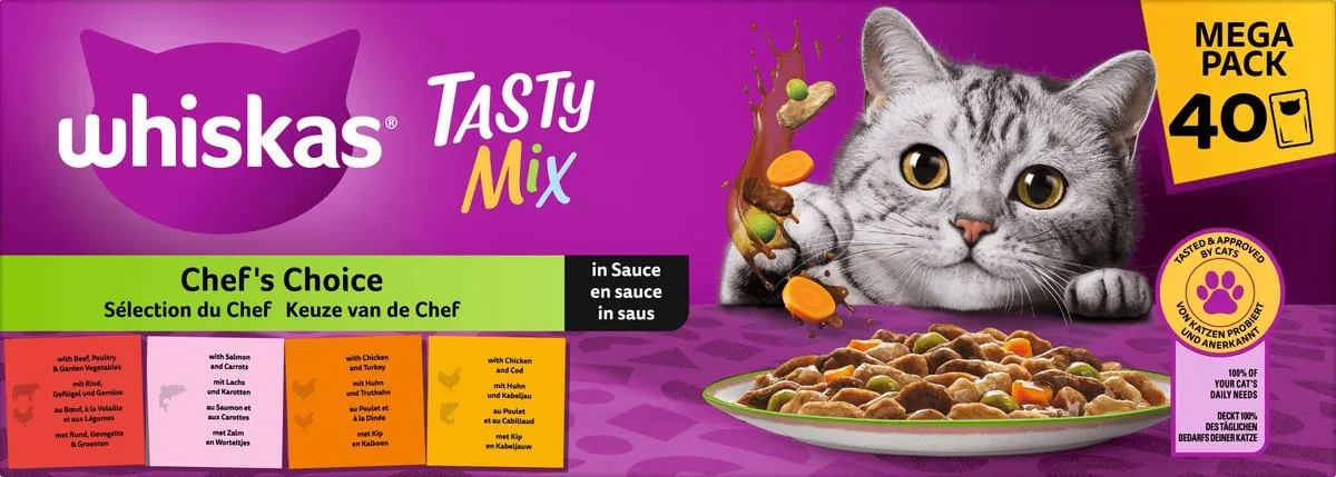 Whiskas Chef's Choice Natvoer Multipack