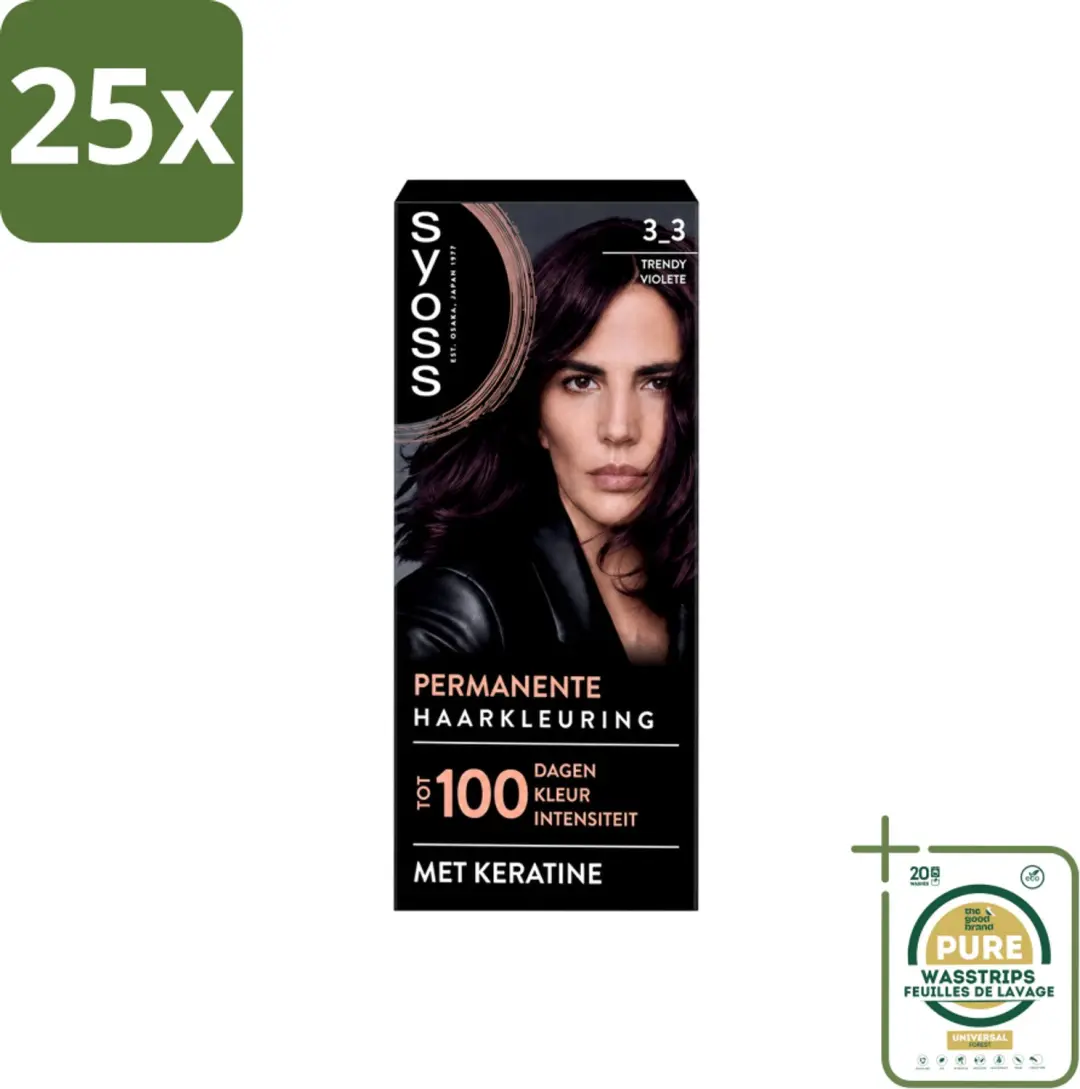 25 x SYOSS Permanent Coloration 3-3