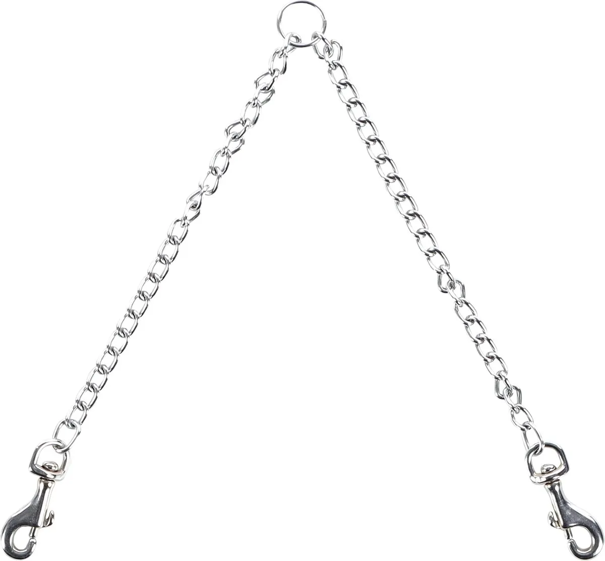 Flamingo Hondenlijn Koppelketting 60cm - Zilver
