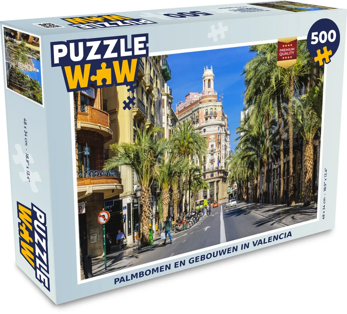 PuzzleWow Palmboom Valencia Legpuzzel 500 Stuks