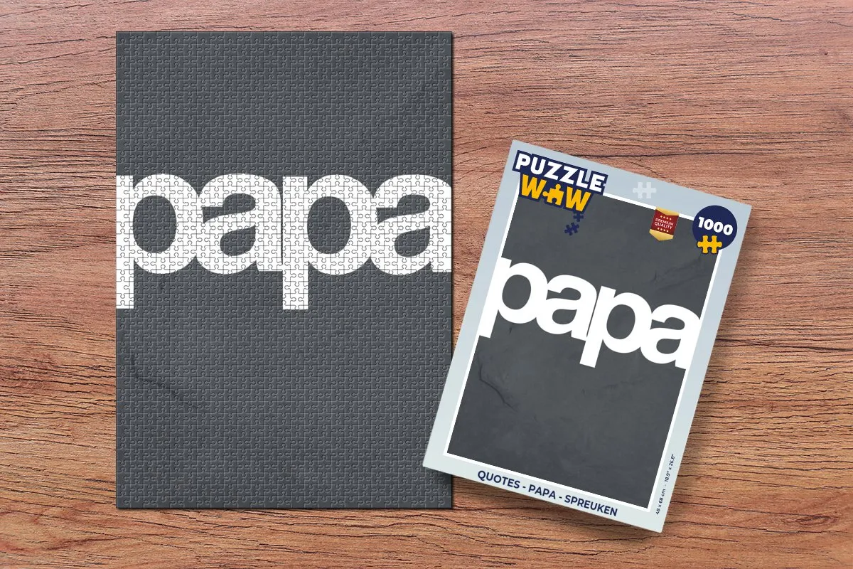 PuzzleWow Papa Legpuzzel 1000 Stuks - Multicolor