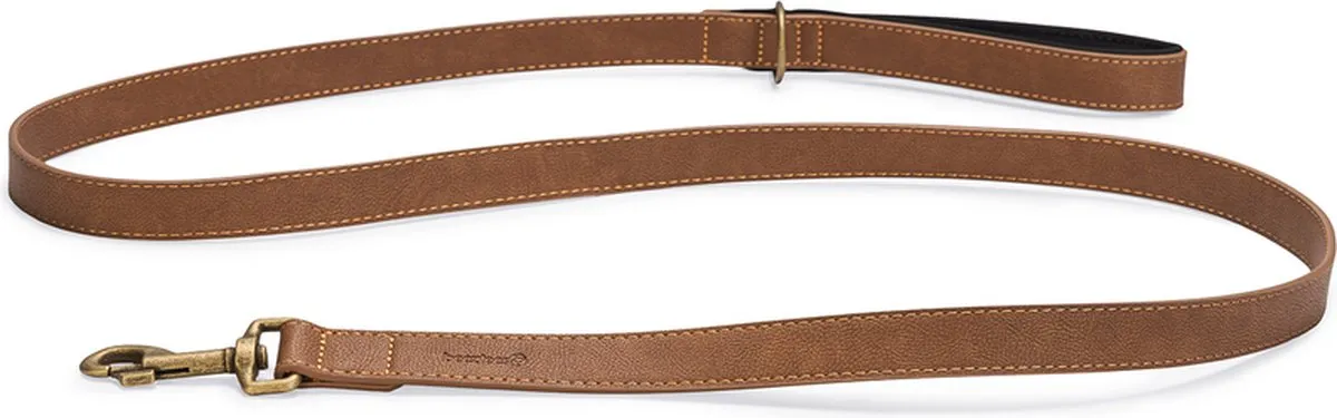 Beeztees Balacron Ax Hondenriem Kunstleer Bruin 180x2,5cm