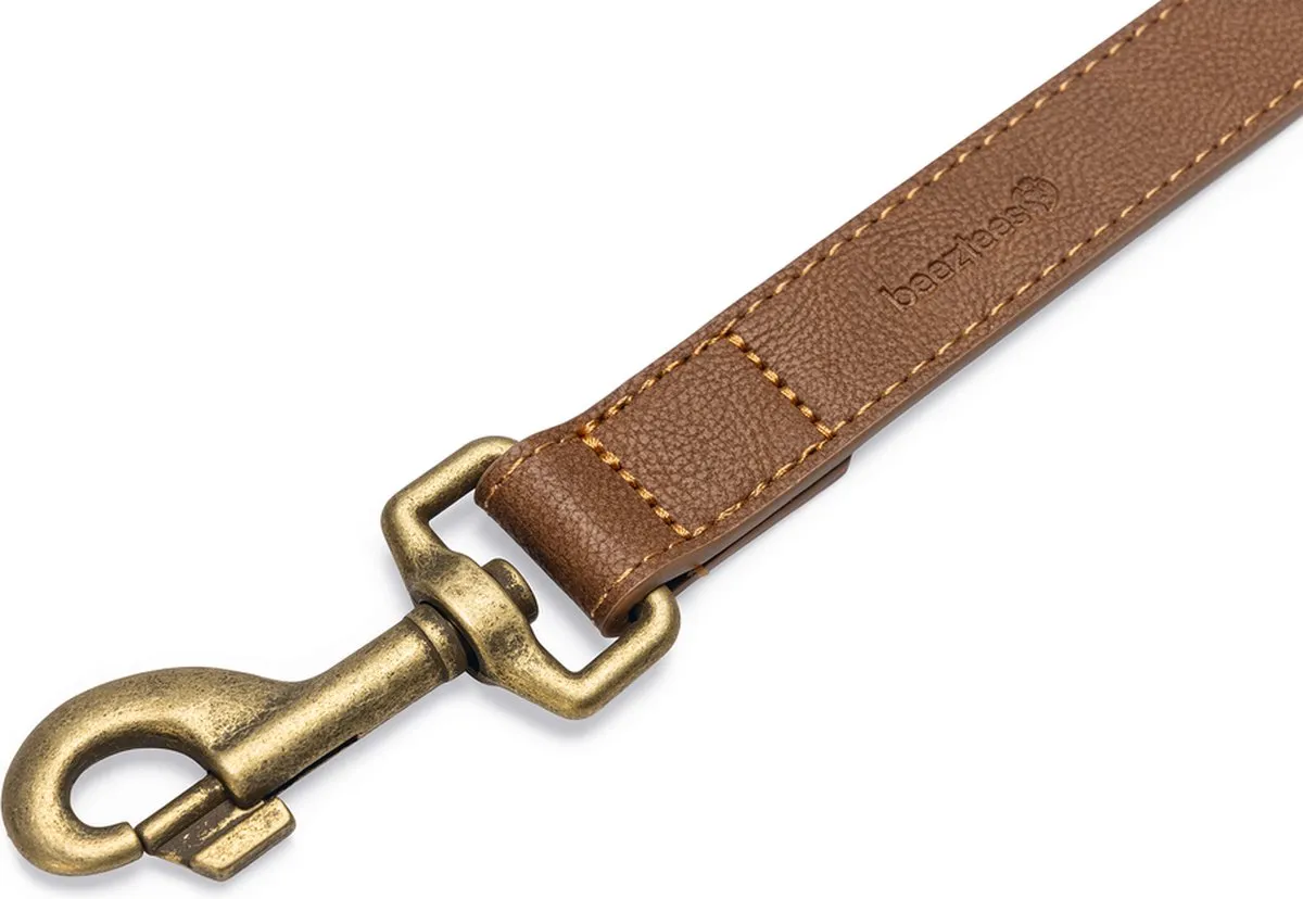 Beeztees Balacron Ax Hondenriem Kunstleer Bruin 180x2,5cm