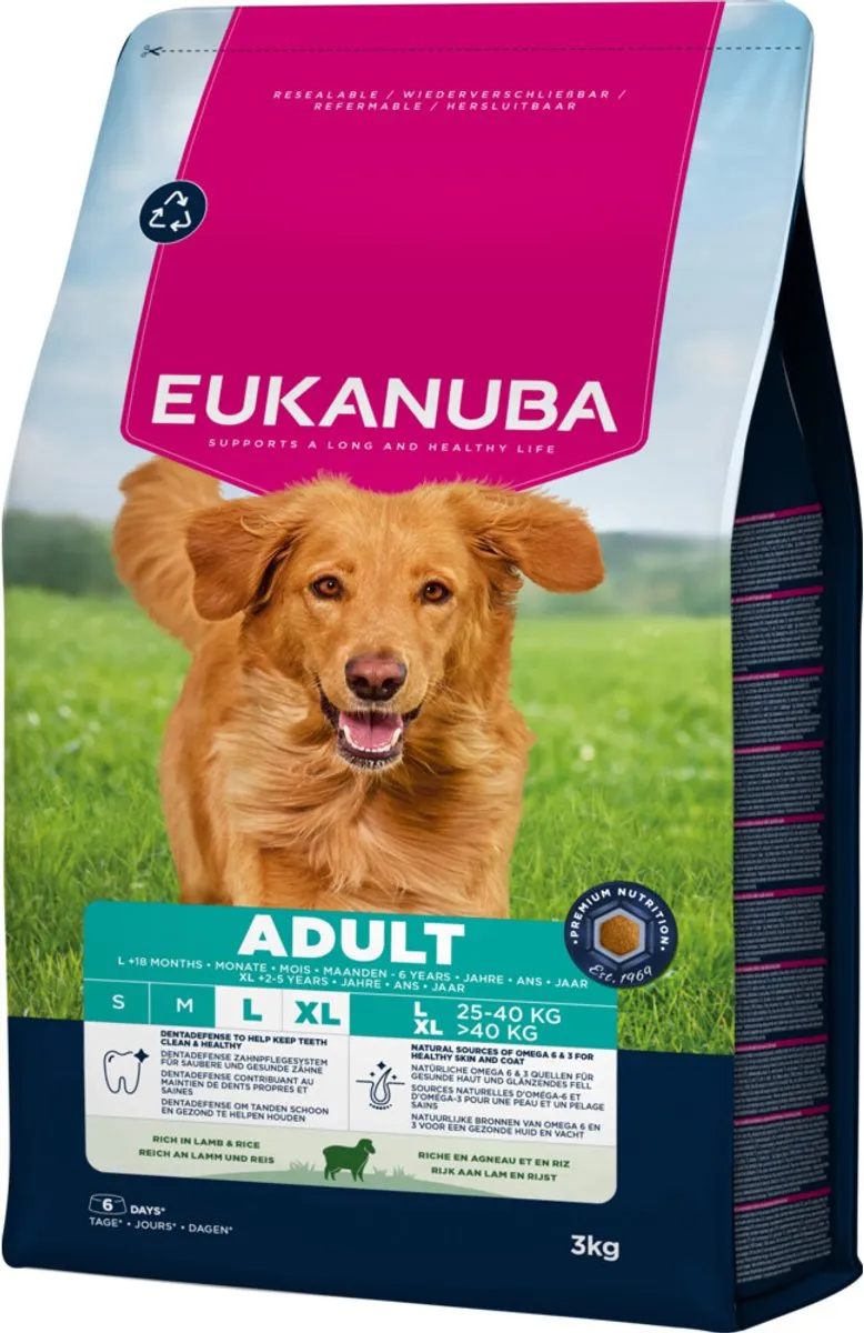 Eukanuba Life Care Adult Large Lam & Rijst Droogvoer