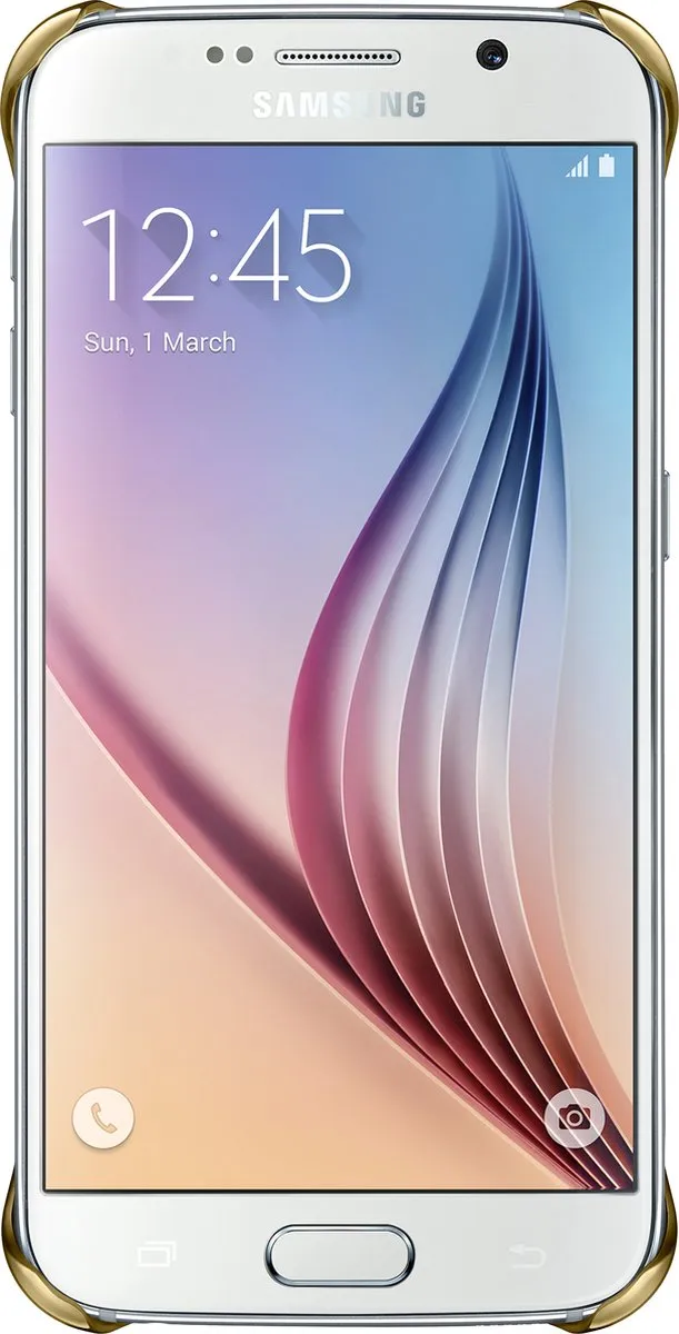 Samsung Clear Cover G920 voor Galaxy S6 - Goud - afbeelding 6 van 6