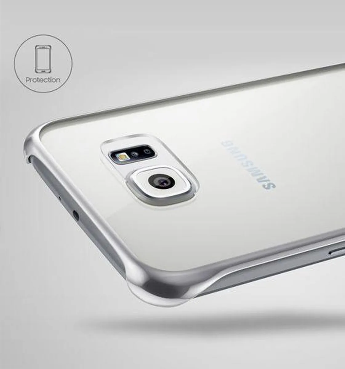 Samsung Clear Cover G920 voor Galaxy S6 - Goud