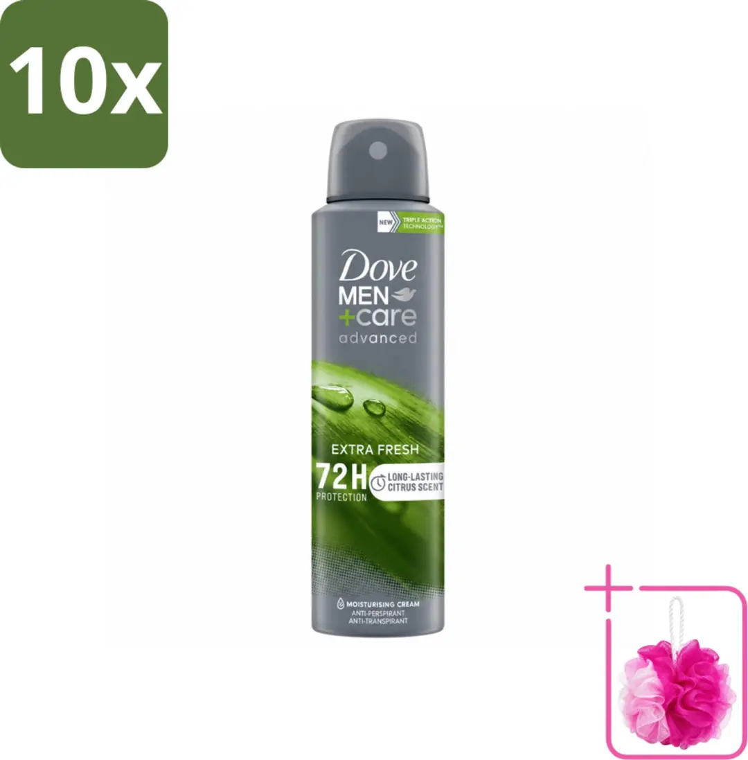 10 x Dove Men+Care Deodorant Spray