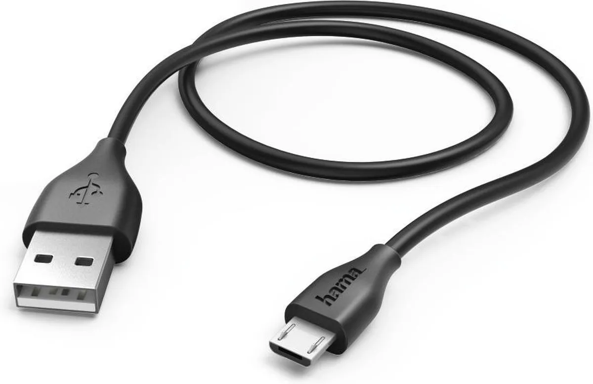 Hama 173610 Laadkabel microUSB 1.4m - Zwart - afbeelding 6 van 6