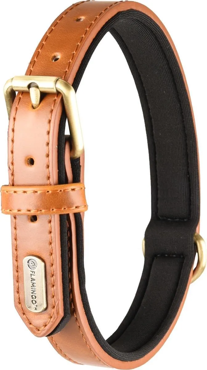 Flamingo Lyabo Neopreen Halsband - Bruin - S 29-35cm