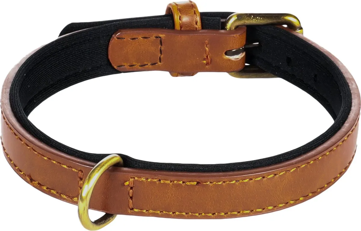 Flamingo Lyabo Neopreen Halsband - Bruin - S 29-35cm