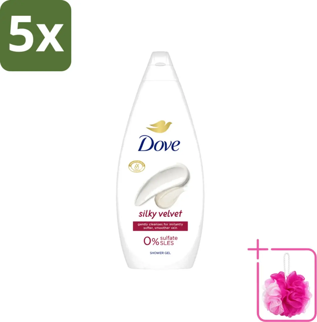 5 x Dove Silky Velvet