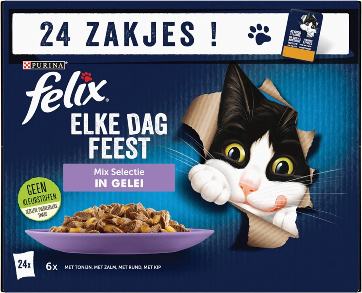 Felix Elke Dag Feest Mix Selectie in Gelei 24x85g
