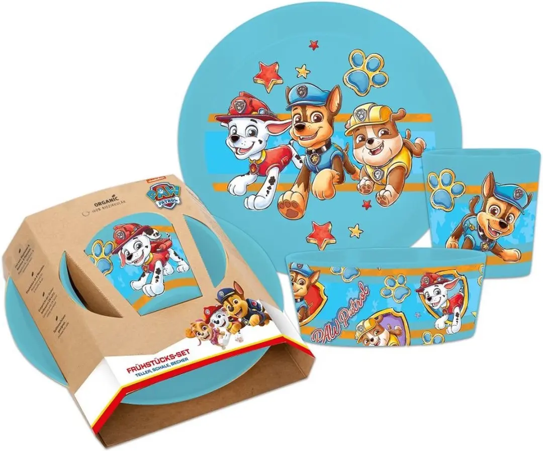 Bio Circulair Set Beker Schaal en Bord Paw Patrol