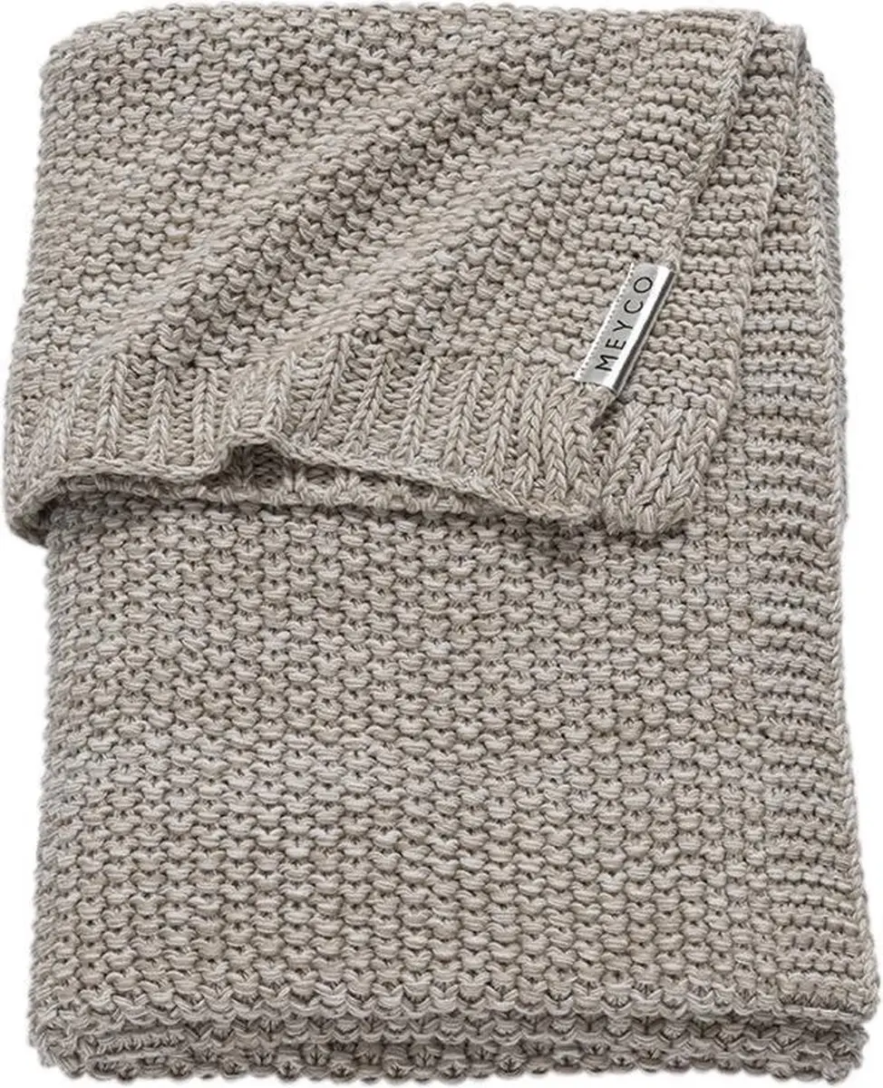 Meyco Baby Relief Mixed wiegdeken - sand - 75x100cm