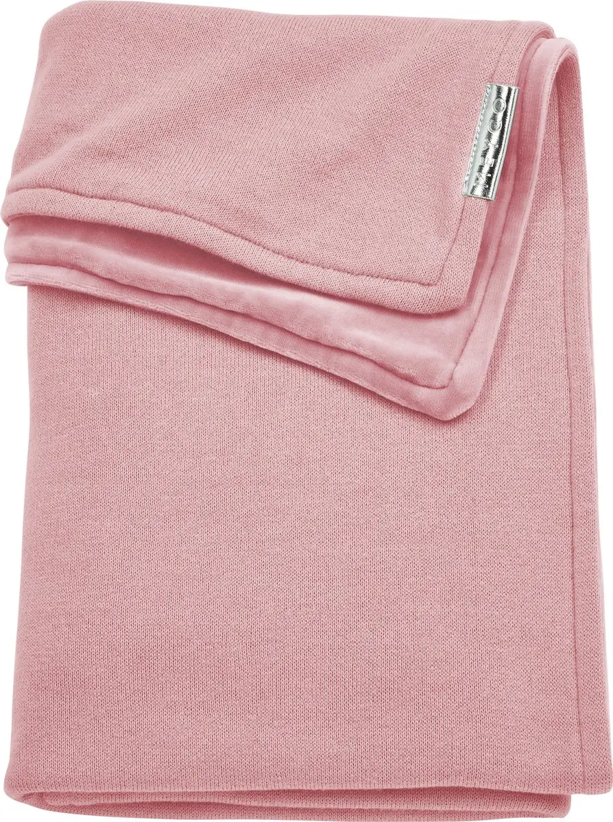 Meyco wiegdeken Knit Basic met velvet