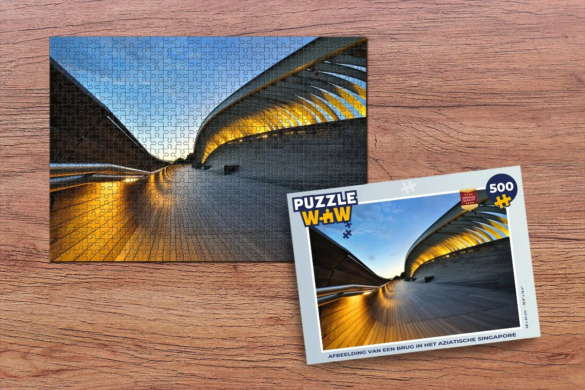 PuzzleWow Singapore Brug Legpuzzel 500 Stuks