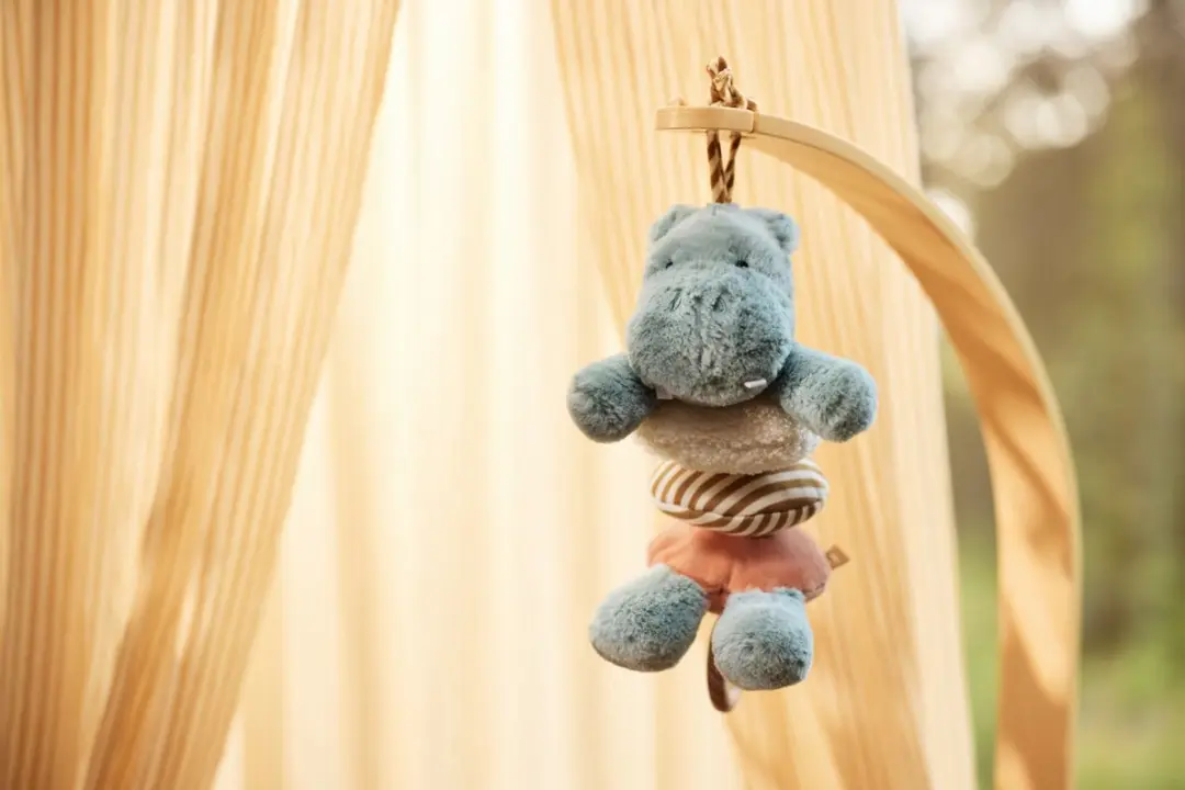 Jollein Muziekhanger Hippo Happy - Multicolor - afbeelding 4 van 5