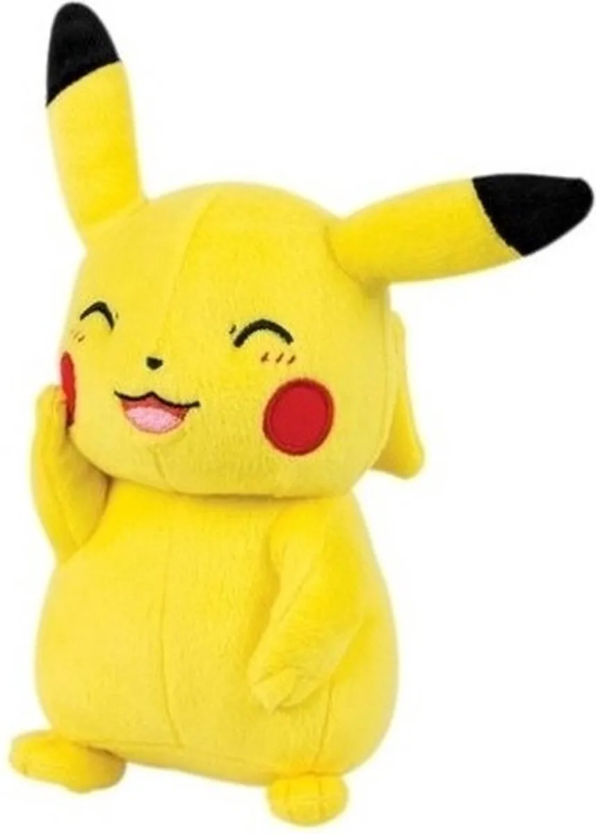 Pokémon Pikachu Knipoog Pluche Knuffel 20cm - Geel