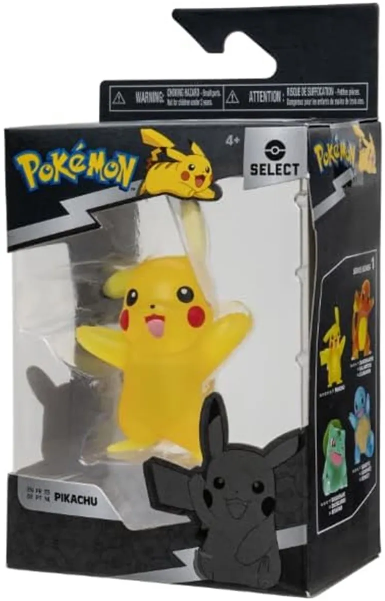 Pokémon Pikachu Battle Figure 3 Inch - Translucent Geel