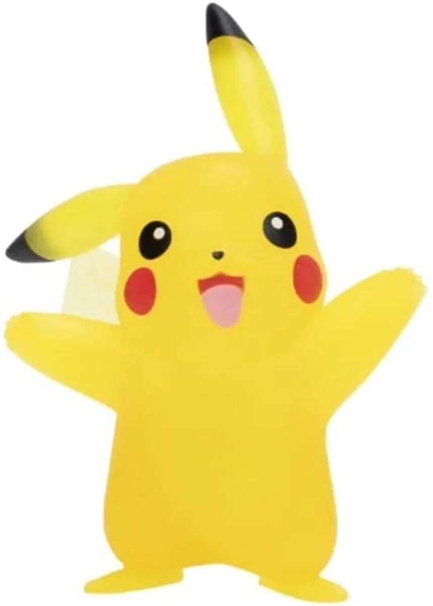 Pokémon Pikachu Battle Figure 3 Inch - Translucent Geel - afbeelding 6 van 6