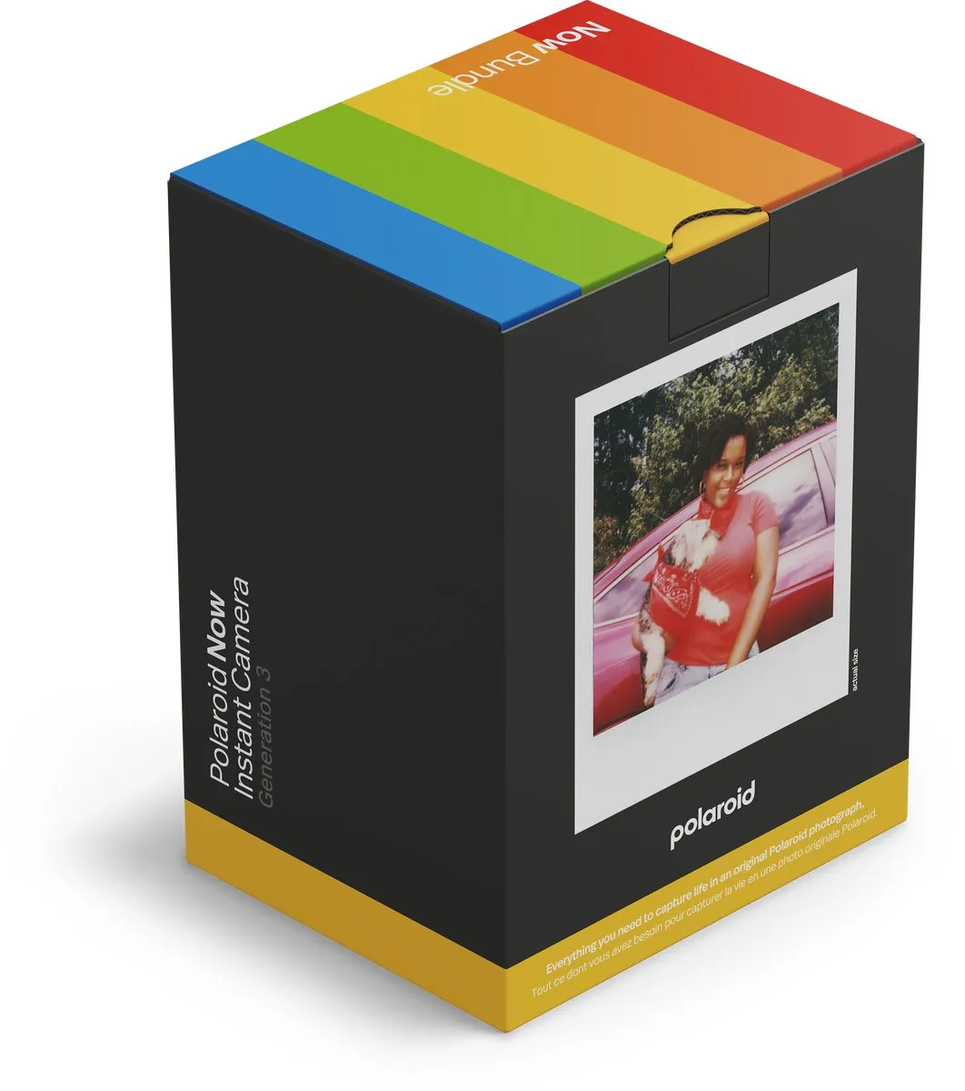 Polaroid Now Gen 3 Black - Color Film Bundle - met 8 foto's