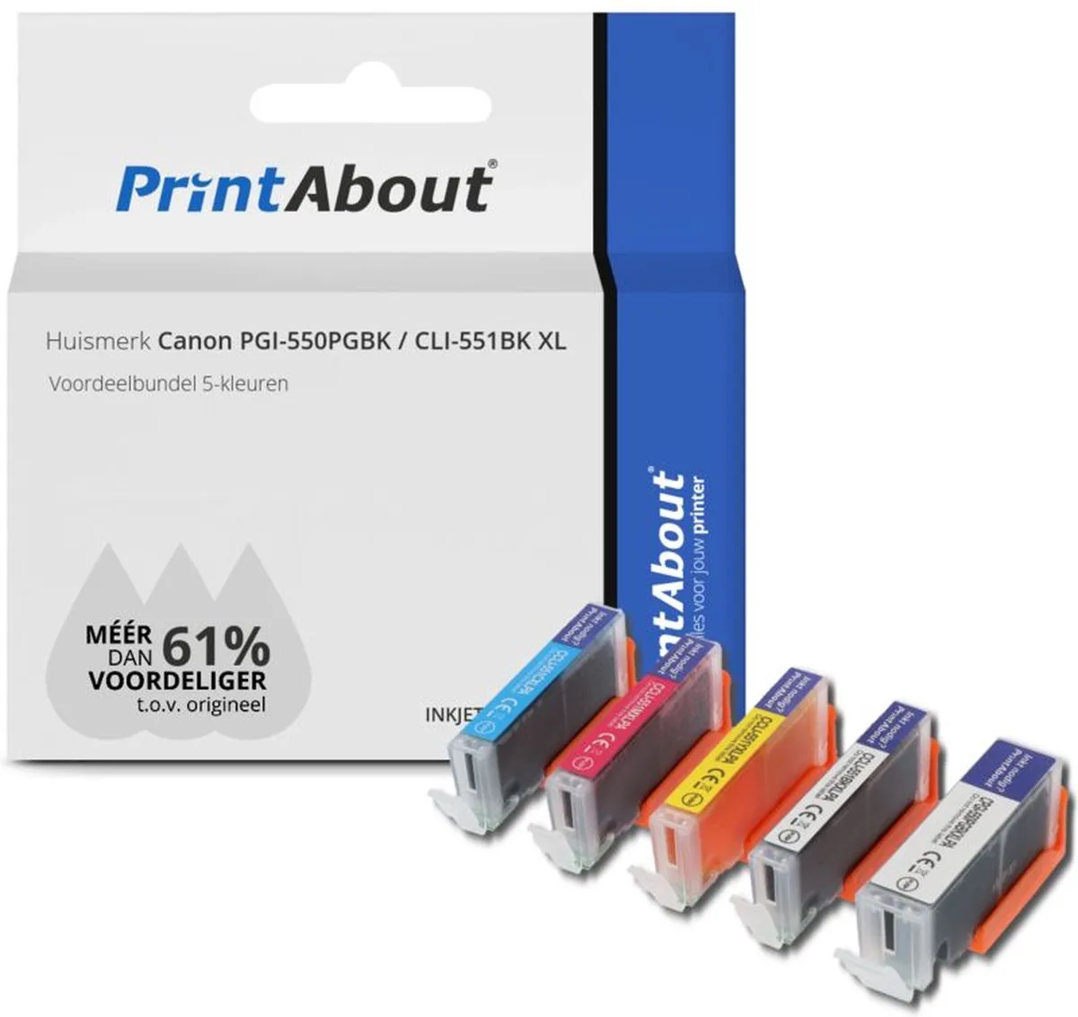 PrintAbout Inktcartridge PGI-550PGBK