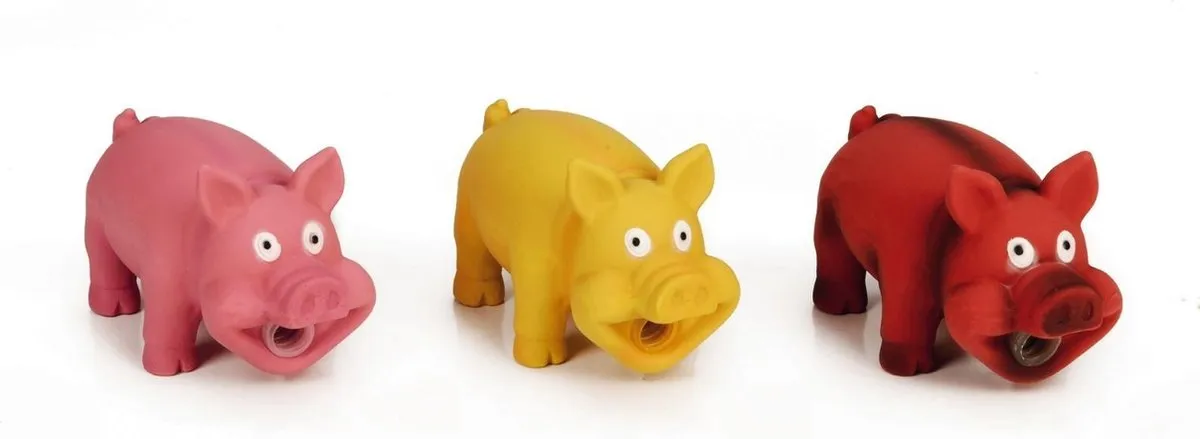 Beeztees Latex Piggies Ass 16x10