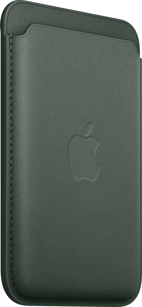 Apple FineWoven Wallet MagSafe - iPhone 15-serie - 3 Pasjes - Evergreen