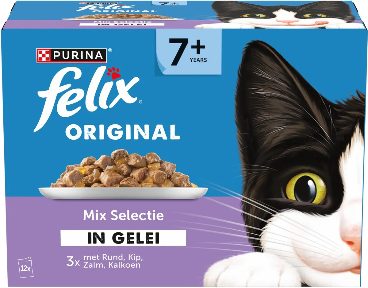 Felix Original Senior Mix Selectie Natvoer - 48 x 85g