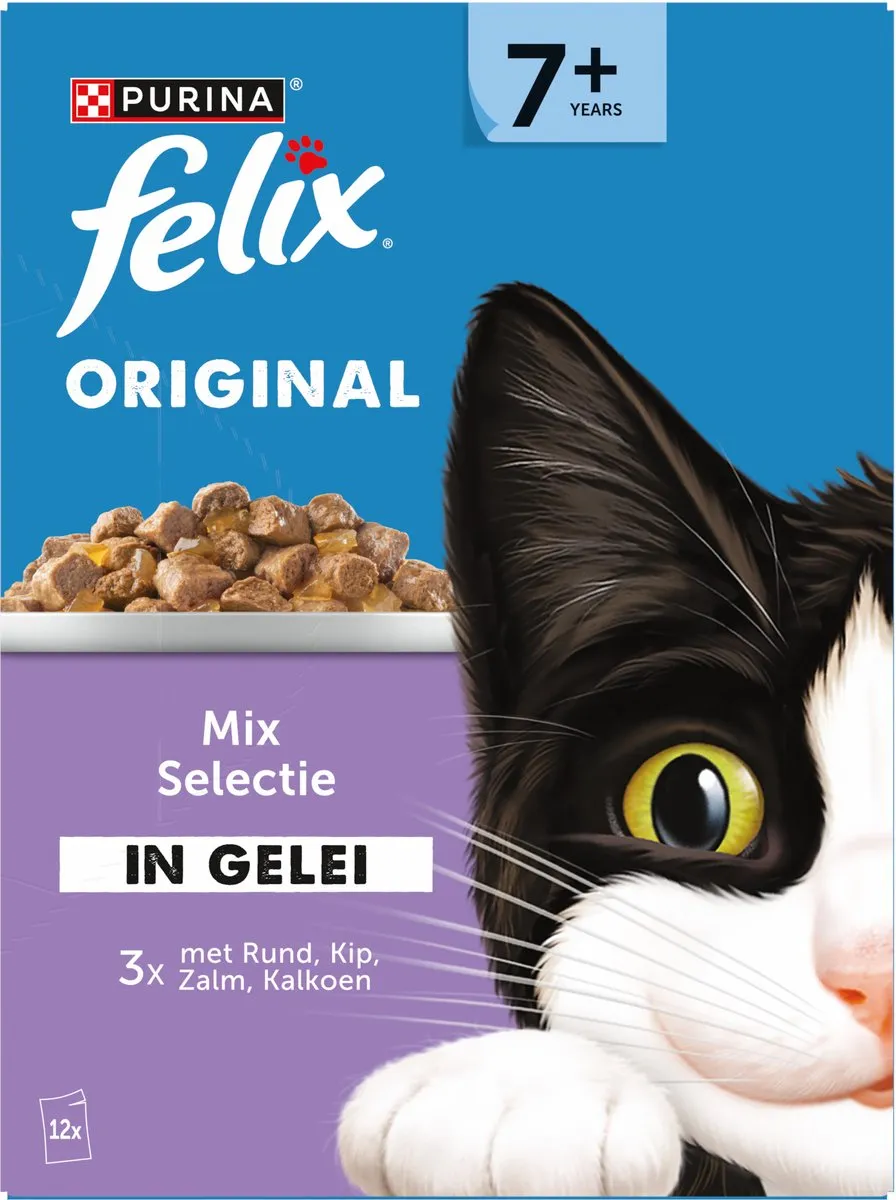 Felix Original Senior Mix Selectie Natvoer - 48 x 85g