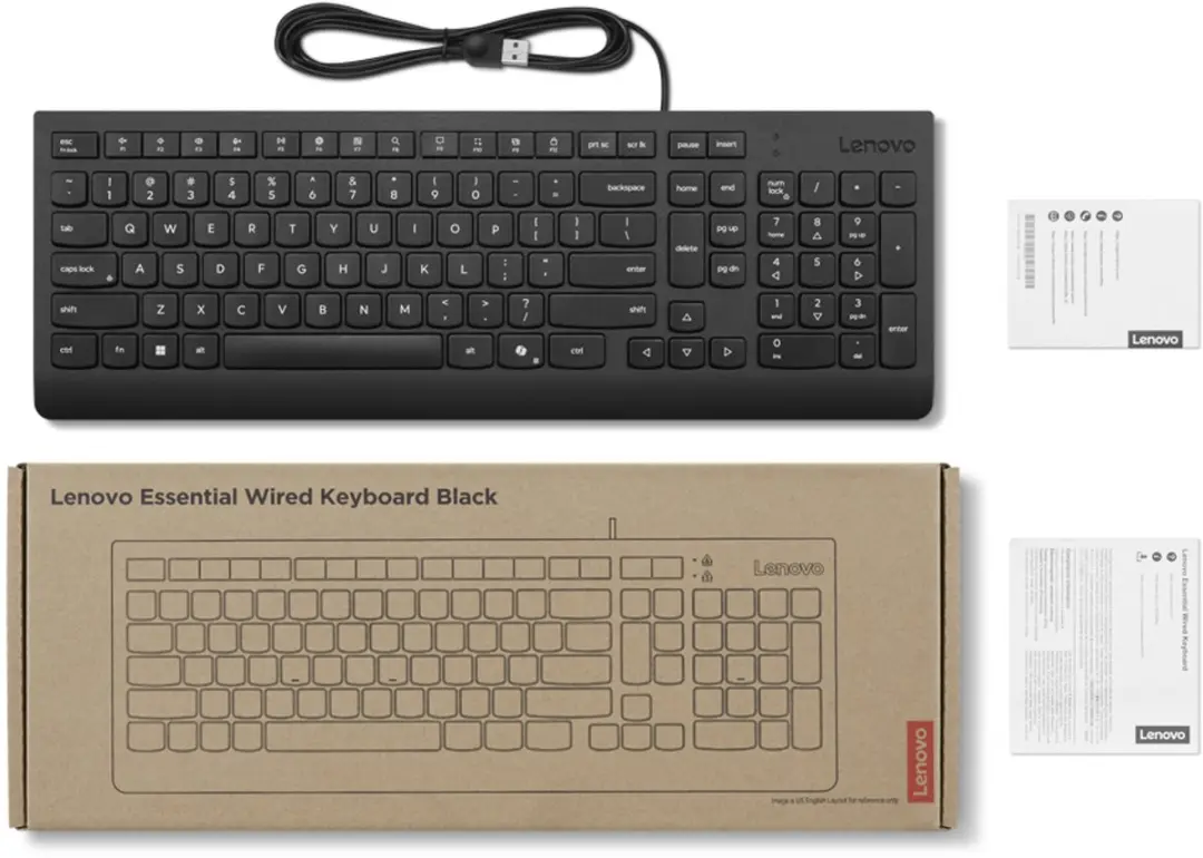 Lenovo 4Y41R64647 Toetsenbord - Duits - Zwart - afbeelding 2 van 3