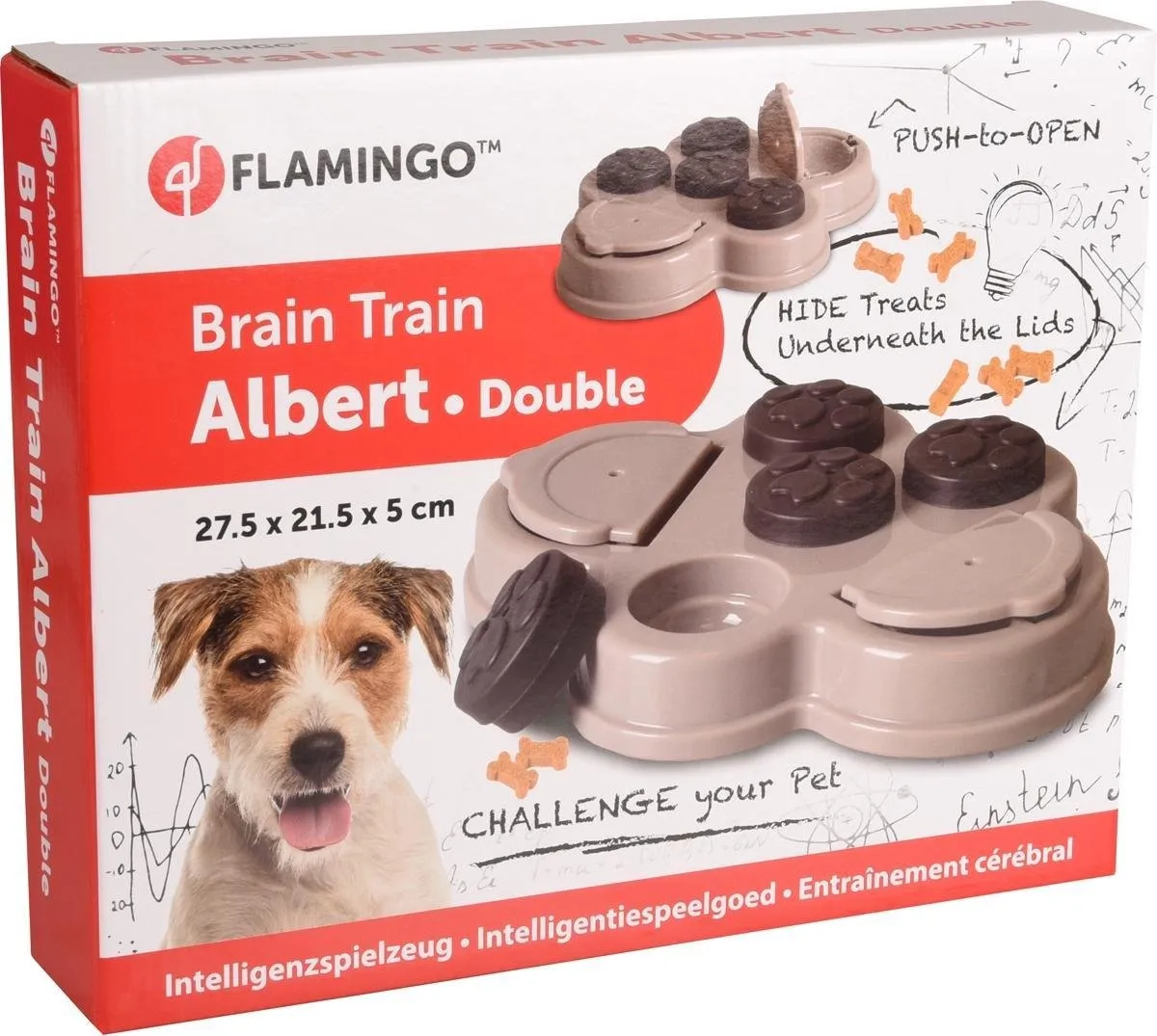 Flamingo Albert 2 Brain Train 2 Speelgoed Honden - 1 Stuk