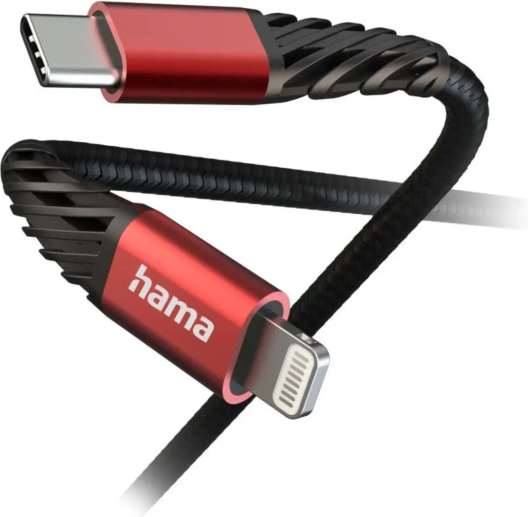 Hama Extreme USB-C naar Lightning Kabel 1.5m - Zwart - afbeelding 4 van 5