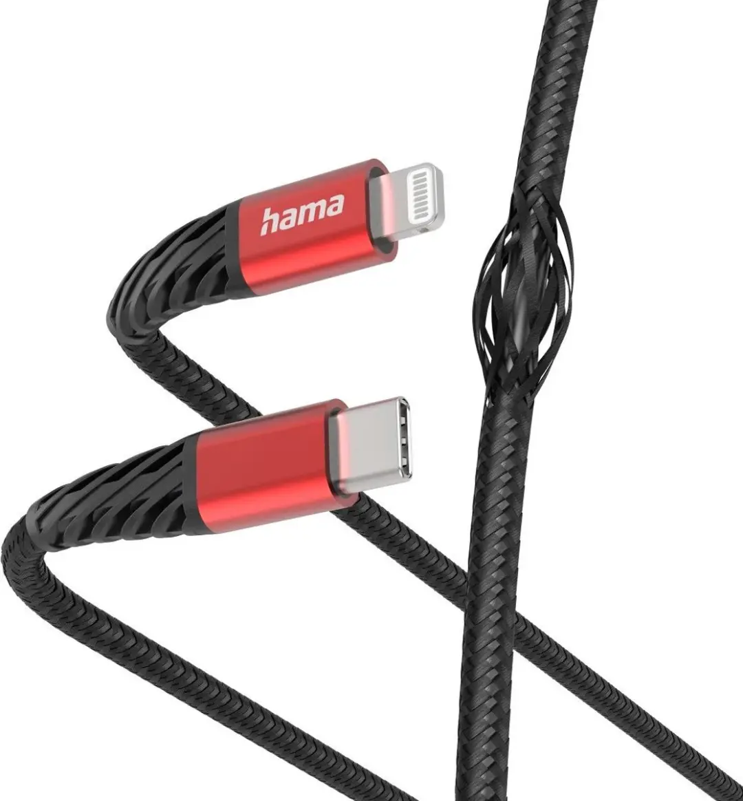 Hama Extreme USB-C naar Lightning Kabel 1.5m - Zwart - afbeelding 5 van 5