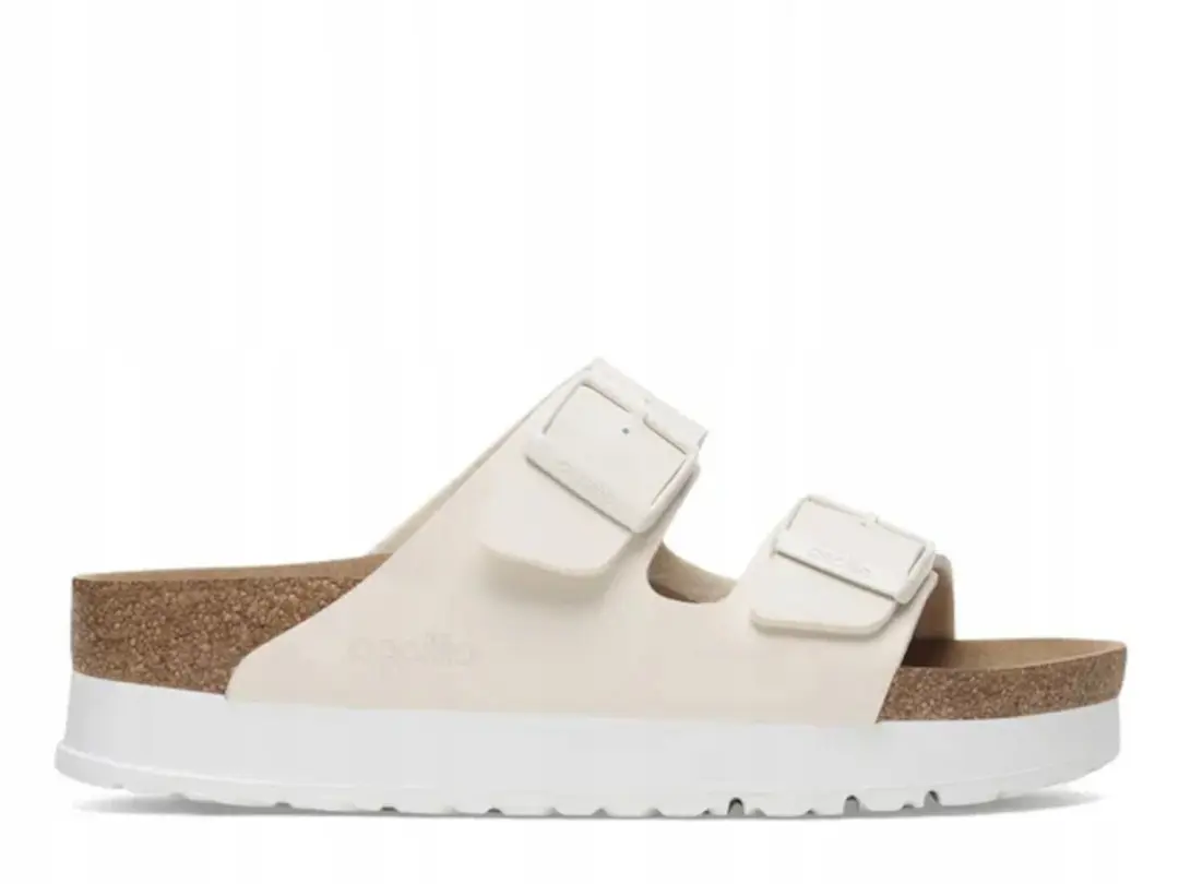 Birkenstock Arizona Flex Platform Slippers Dames Beige Maat 39