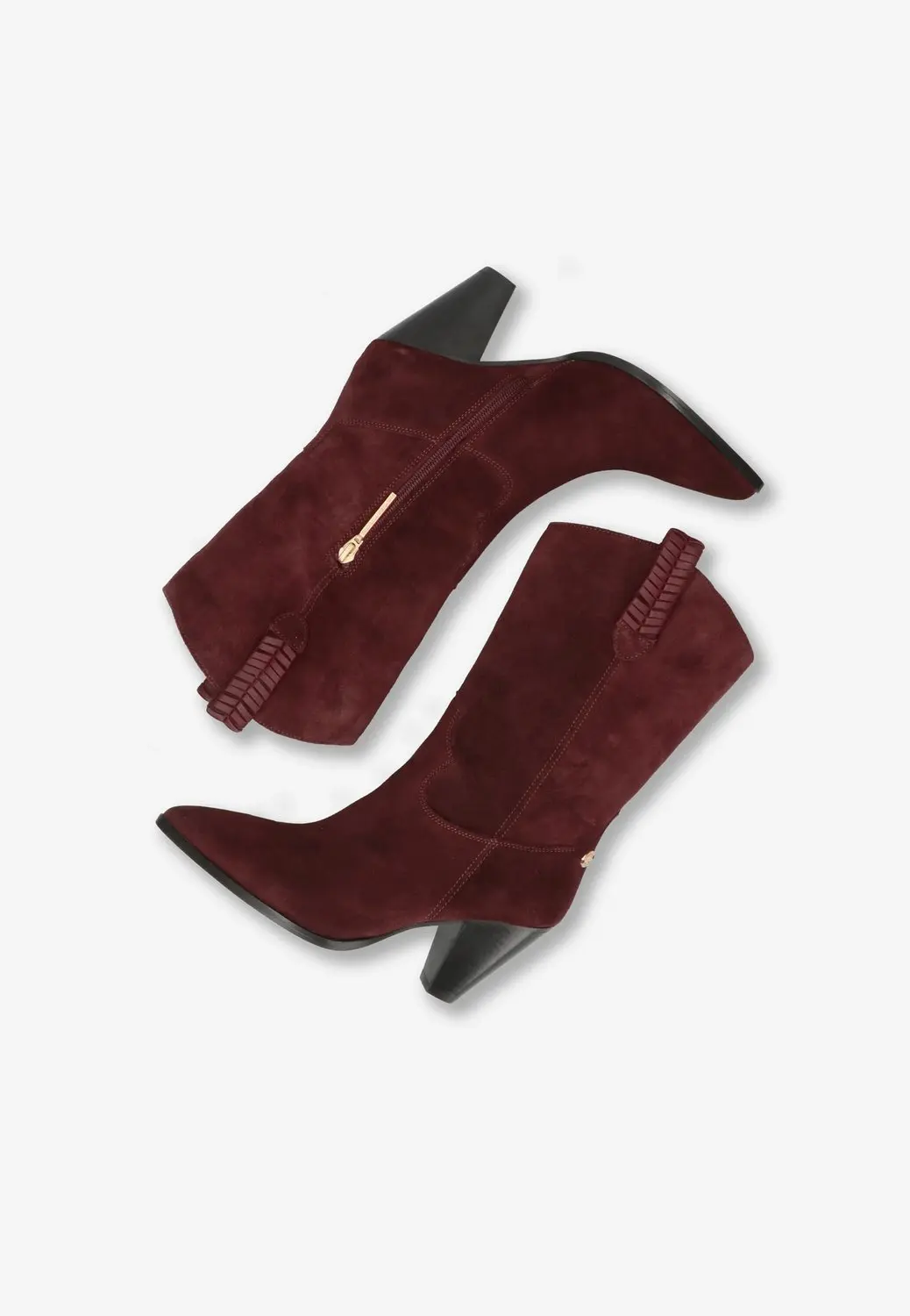 Fred de la Bretoniere Galia West Cowboyboot - Bordeaux Rood 37 - afbeelding 3 van 6